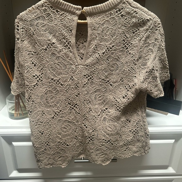 Abercrombie & Fitch Lace Tan Top - Picture 5 of 5